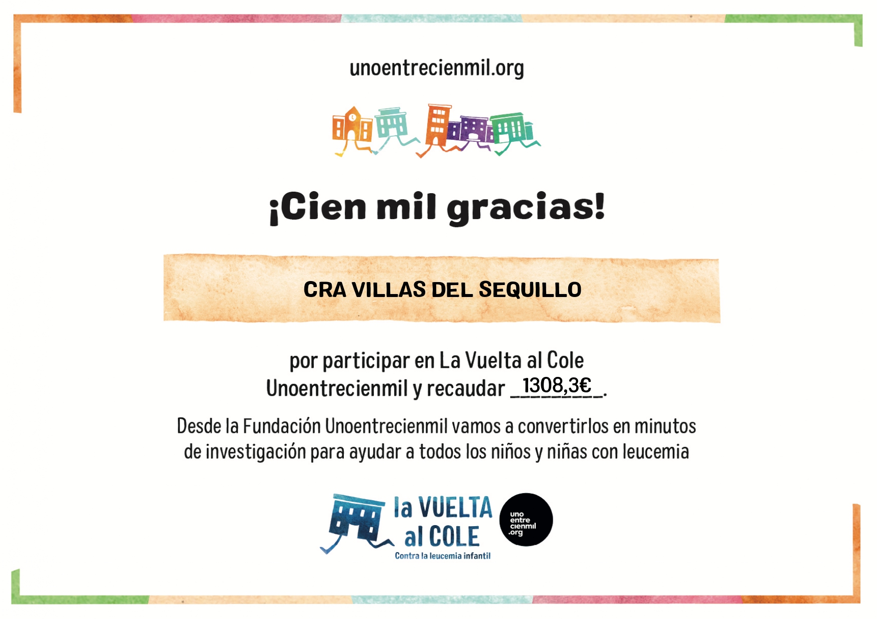 diploma vuelta al cole